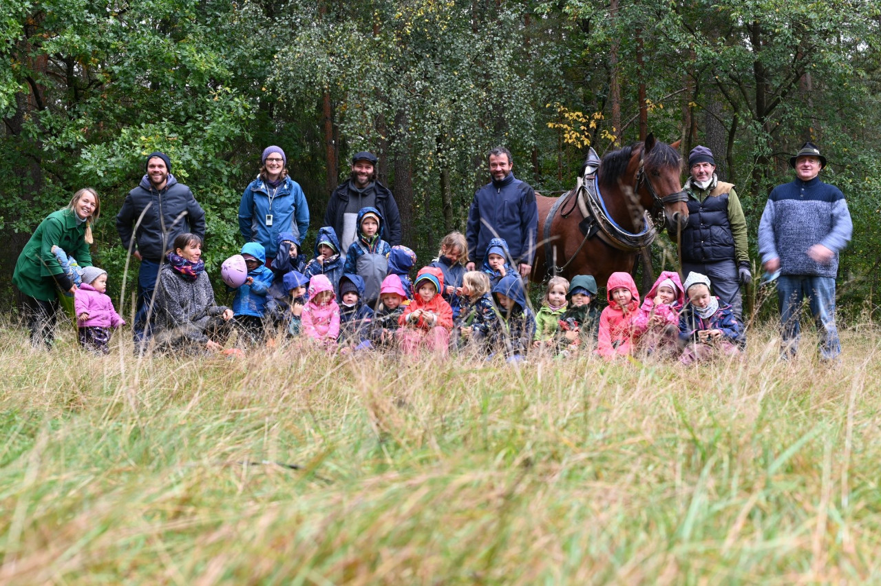 Pferderücker im Waldkindergarten